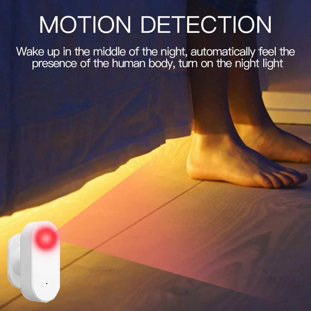 Tuya ZigBee Smart Human Motion Sensor Detector PIR Movement Security Alarm Smart Life App Remote Works With Alexa Google Home
