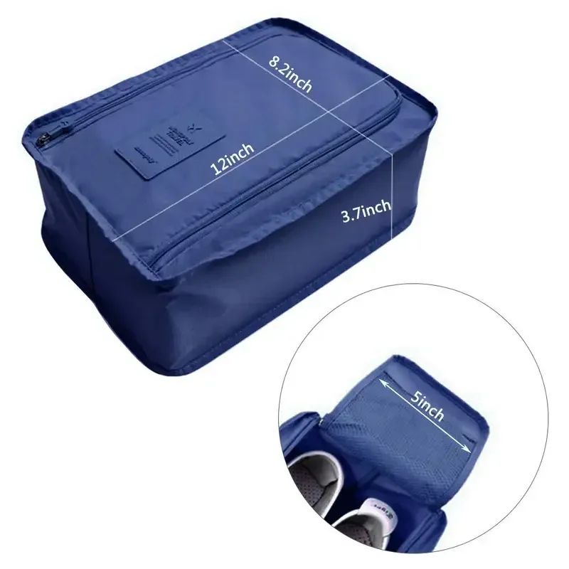 Sacos de sapato portáteis para viagem, multifuncional, à prova d'água, dobrável, armazenamento, alta capacidade, organizador de bolsa de sapato