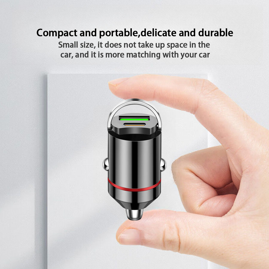 100W PD USB Car Charger Lighter Fast Charging for iPhone QC3.0 USB Type C Car Phone Charger Adapter for Xiaomi Samsung Huawei