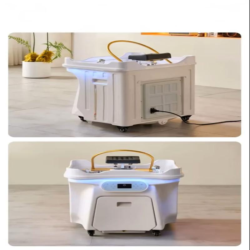 Professioneller Friseursalon-Möbel, tragbarer Shampoo-Stuhl mit Rückspülbeckenzubehör