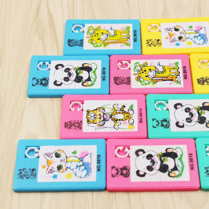 5 個かわいい移動動物ジグソーパズル子供の誕生日パーティーギフトシャワー子供知育玩具お土産パーティーの好意報酬