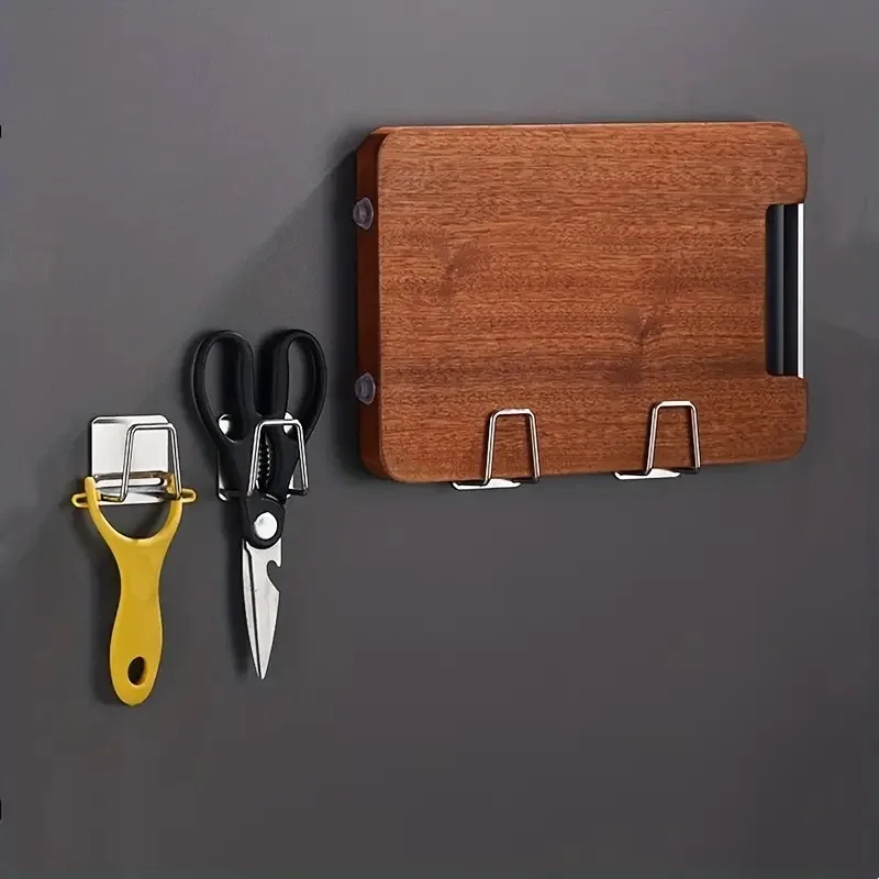 1/2/4 pcs Kitchen holder Self Adhesive Sink Drain Drying Rack Wall Hooks Wire Ball Organizer bathroom Storage