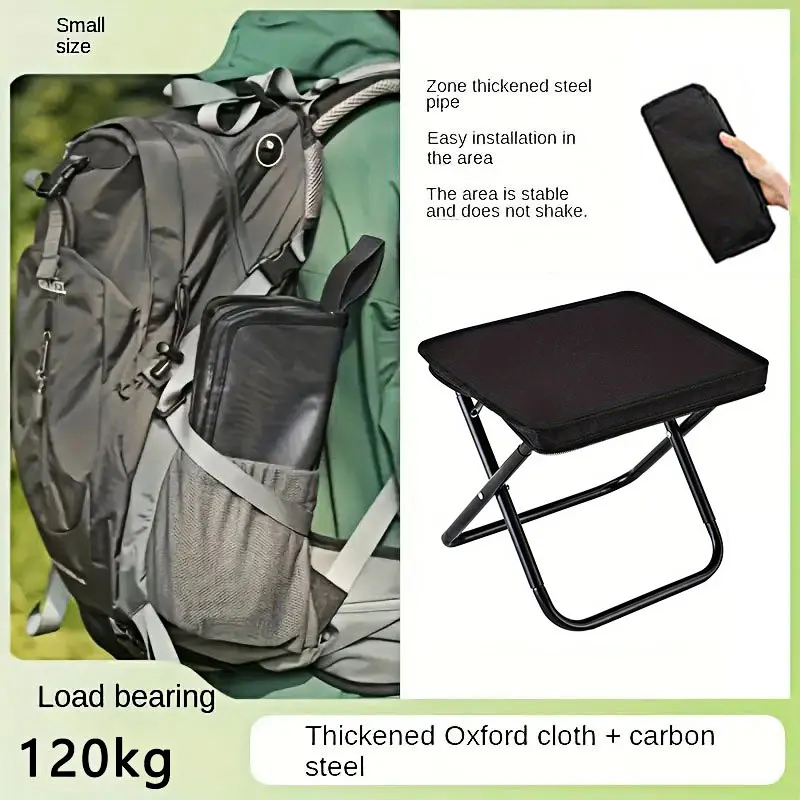 Taburete plegable portátil, taburete plegable de mano para acampar, taburete plegable especial para acampar y pescar al aire libre