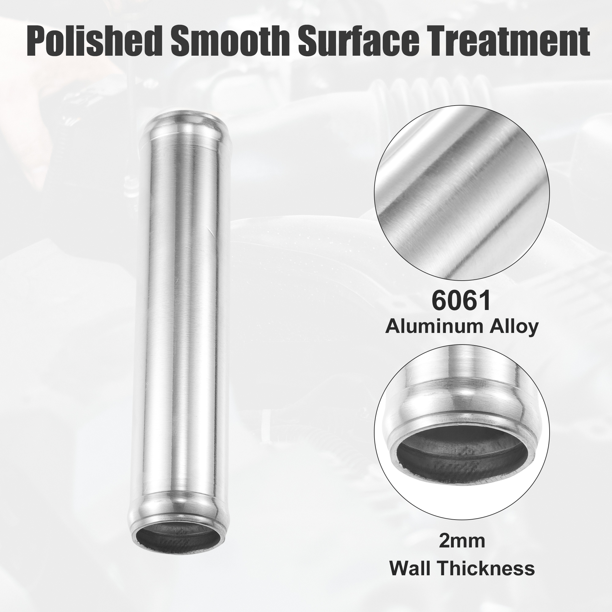 UXCELL OD 32-102 ミリメートル ID 28 ミリメートル-98 ミリメートル車のアルミ合金チューブインタークーラーパイプストレート吸気ジョイナーチューブ長さ 152 ミリメートル