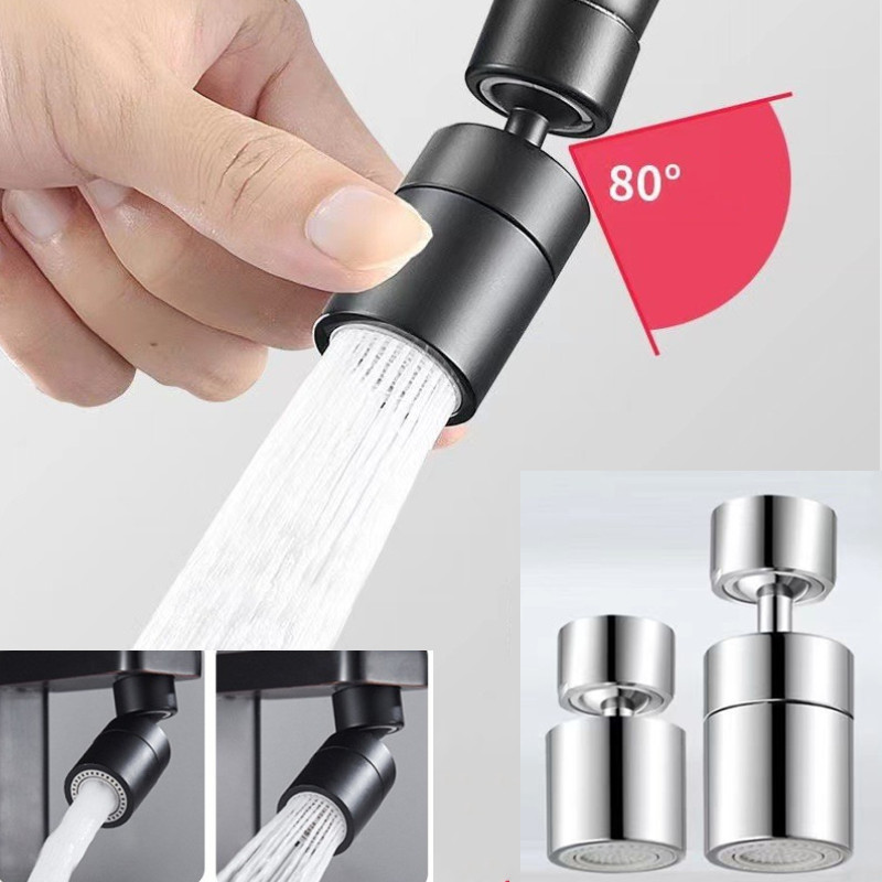 Novo 2 modo torneira da cozinha spray cabeça filtro ajustável 360 °   Arejador giratório da torneira da pia da cozinha do borbulhador do bocal da torneira da respingo
