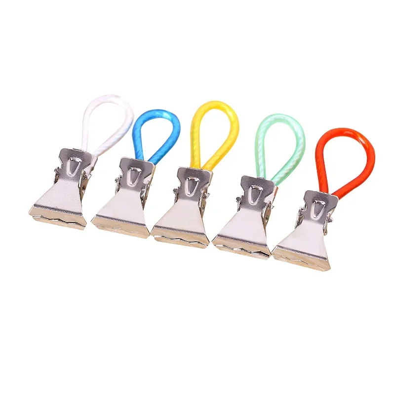10 Chiếc Quần Áo Chốt Thép Không Gỉ Clothespins Nhiều Màu Sắc Giặt Trà Khăn Treo Kẹp Vòng Bếp Phòng Tắm