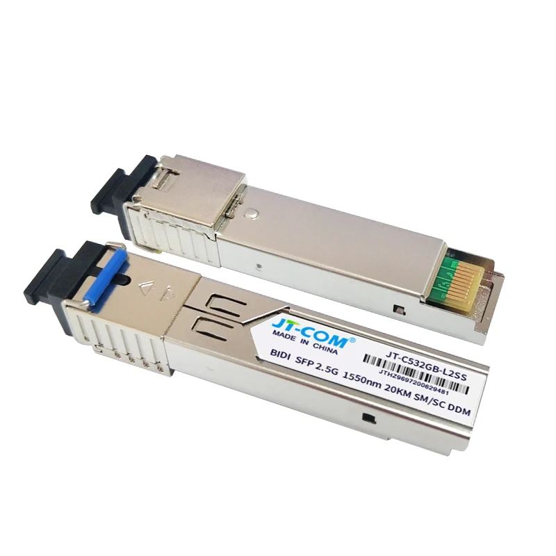 1Pair 2.5G SC SFP Module Gigabit DDM BIDI 2.5G fiber tranceiver sfp module Compatible with Mikrotik Cisco Switch
