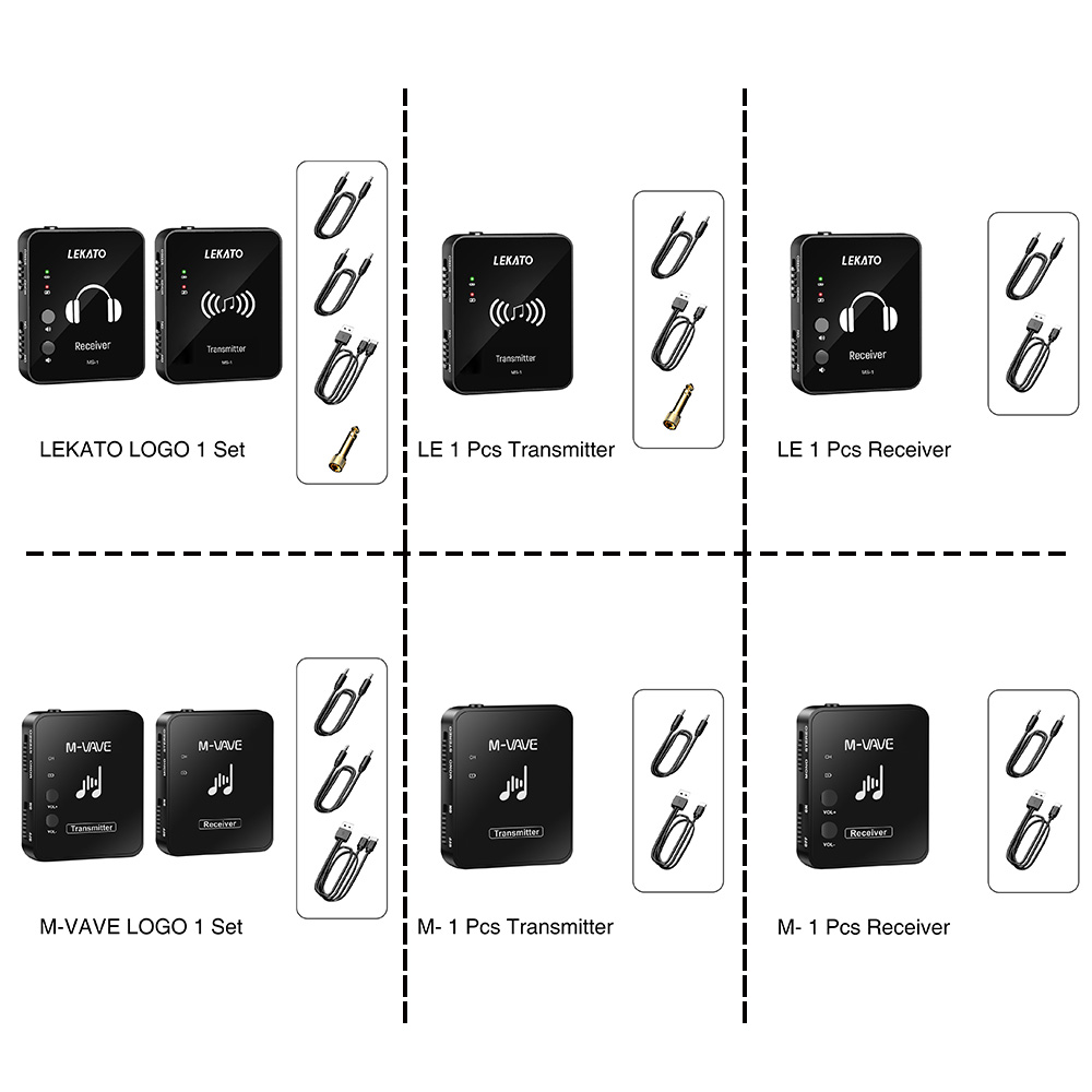 Lekato Wp-10 2,4G auricular inalámbrico Monitor transmisor receptor recargable m-vave M8 estéreo recargable Mono grabación de teléfono