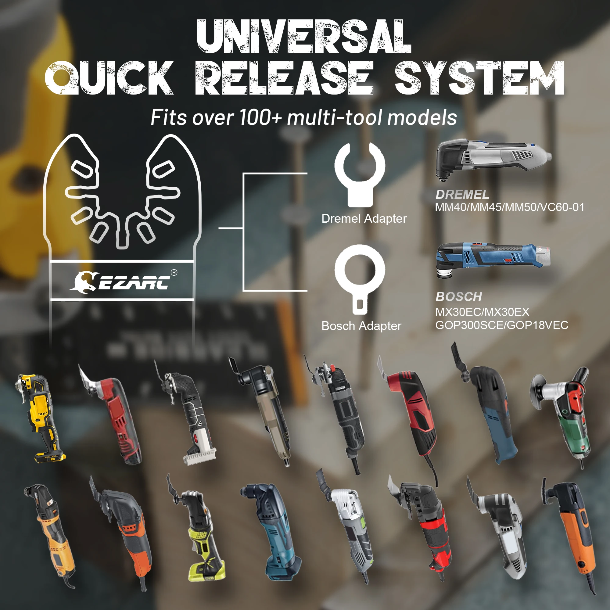 EZARC 3/6/9 ชิ้นคาร์ไบด์ฟันใบมีดใบเลื่อย Multitool Oscillating เครื่องมืออุปกรณ์เสริมสําหรับตัดโลหะ, ตะปูเหล็ก