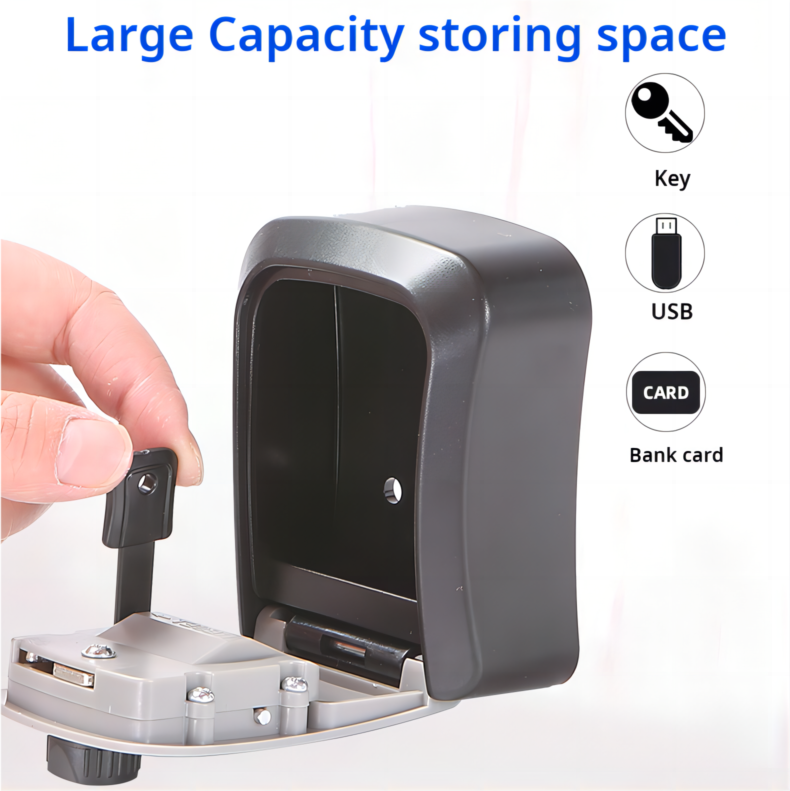 Hee Rak Key Lock Box 4-stelliger Code Passwort Aufbewahrung schlüssel für die Wand montage wasserdichter Outdoor-Knopf Safe Key Box