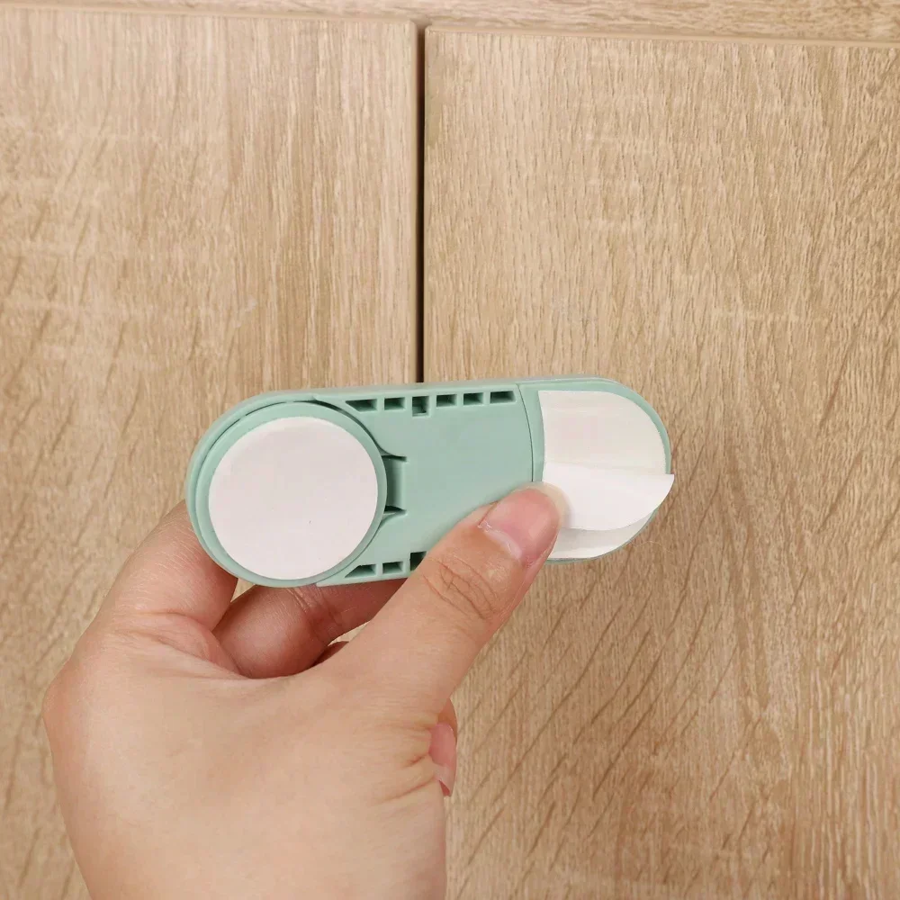 Trava de segurança para gaveta infantil, 5 peças, proteção para porta de armário, bebê, anti pitada, mão, fechadura invisível, porta oposta, guarda-roupa