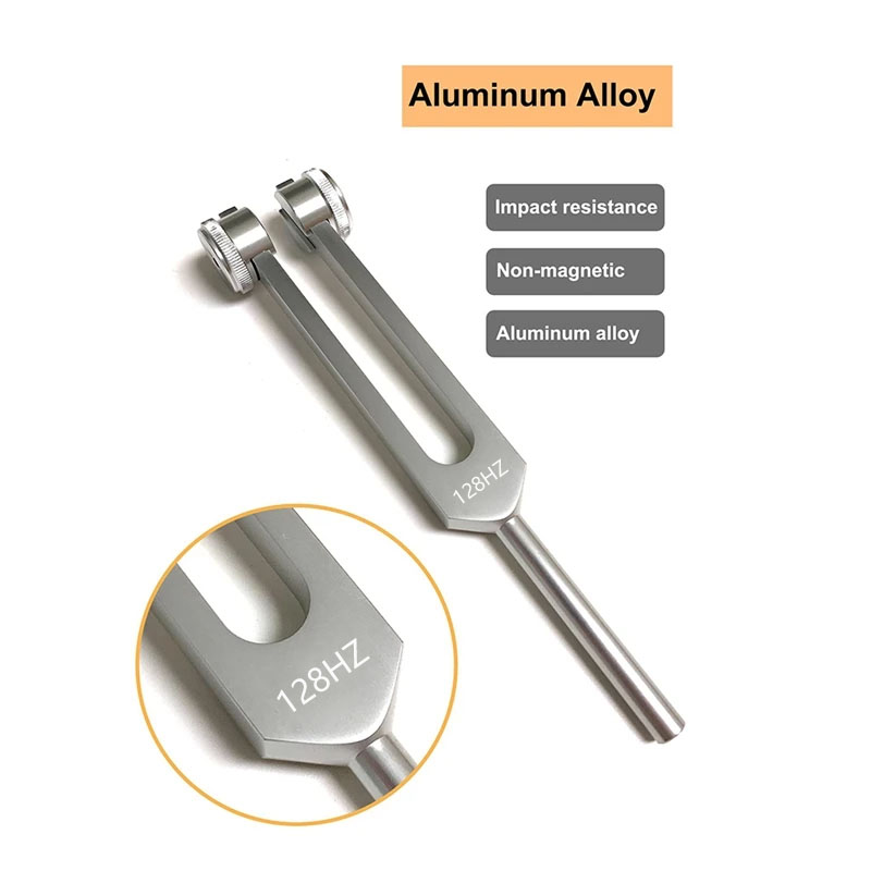 Diapasón de 128 HZ para reparación de ADN, curación, prueba del sistema nervioso, diapasón, cuidado de la salud, mantiene el cuerpo, la mente y el espíritu en perfecto