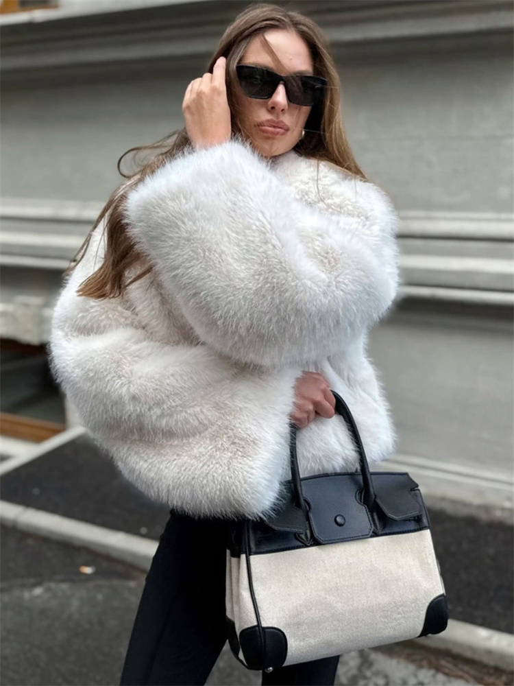 Tossy Winter Mode Pelz Feder Outwear Für Frauen Revers Hohe Taille Warme Lose Lange Hülse Pendeln Mantel Weibliche Pelz Feder 2025