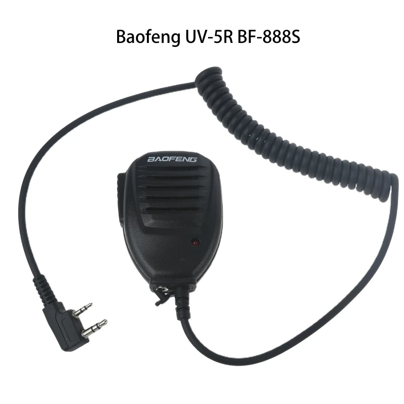 กันน้ำ2พินไมโครโฟนขนาดกะทัดรัด Walkie Talkie ไมโครโฟนสำหรับ Baofeng UV-5R BF-888S UV-5RC UV-5RE V85 Two Way วิทยุ