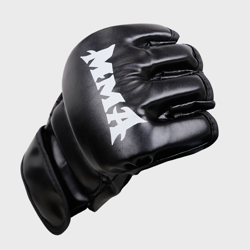 Professionelle Box-Trainingshandschuhe, Halbfinger-Lederkissen für Erwachsene, Sanda, Boxtraining, Sandsack-Knöchel