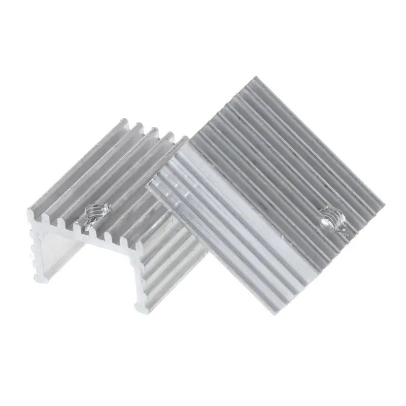 T8WC TO-220 Tấm Nhôm Tản Nhiệt Transistor Tản Nhiệt Làm Mát Tản Nhiệt 10 Cái/bộ
