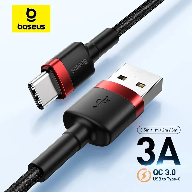 Cable Baseus USB C para oneplus 12 Cable de carga rápida 3,0 USB C Cable de carga rápida tipo C para Huawei Xiaomi 13 Cable cargador de USB-C