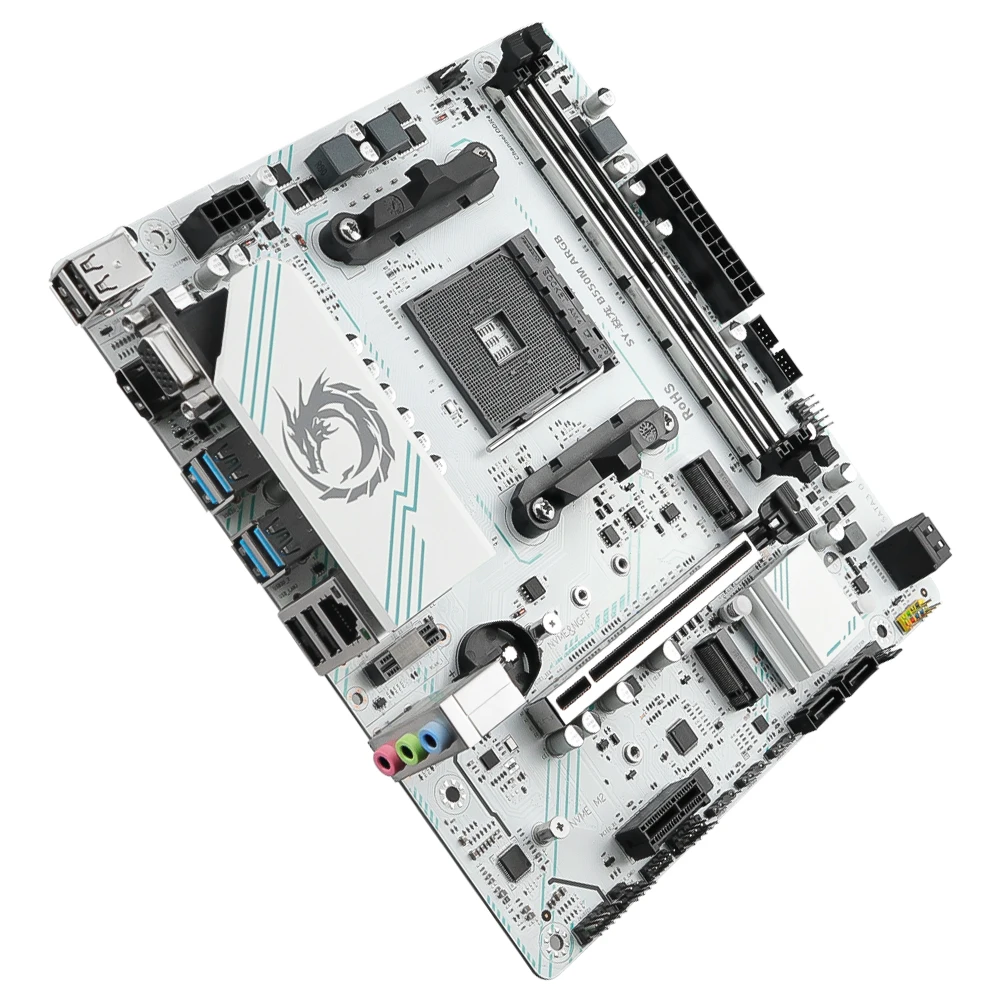 Soyo estreia mundial amd b550m placa-mãe para jogos usb3.2 pcie3.0 m.2 nvme duplo canal ddr4 am4 soquete suporta ryzen 5700x cpu