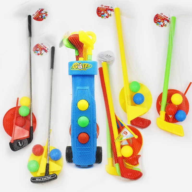 Conjuntos de palos de Golf para niños, juguetes deportivos para interiores y exteriores, interacción entre padres e hijos, desarrollar la habilidad atlética de los niños, juegos al aire libre