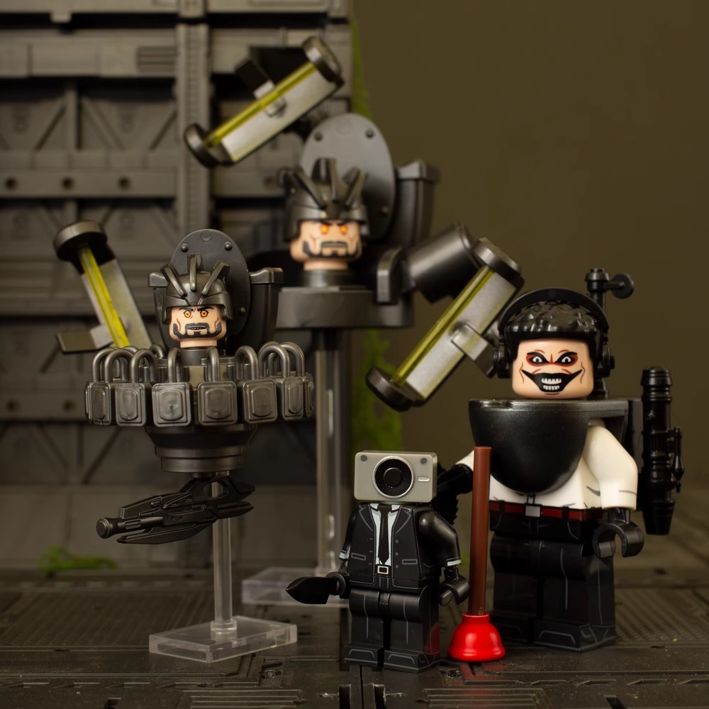 Skibidi トイレマン vs スーパータイタン TV マンビルディングブロック KDL821 K2161 モニタースピーカーサウンドマン子供のおもちゃの誕生日ギフト