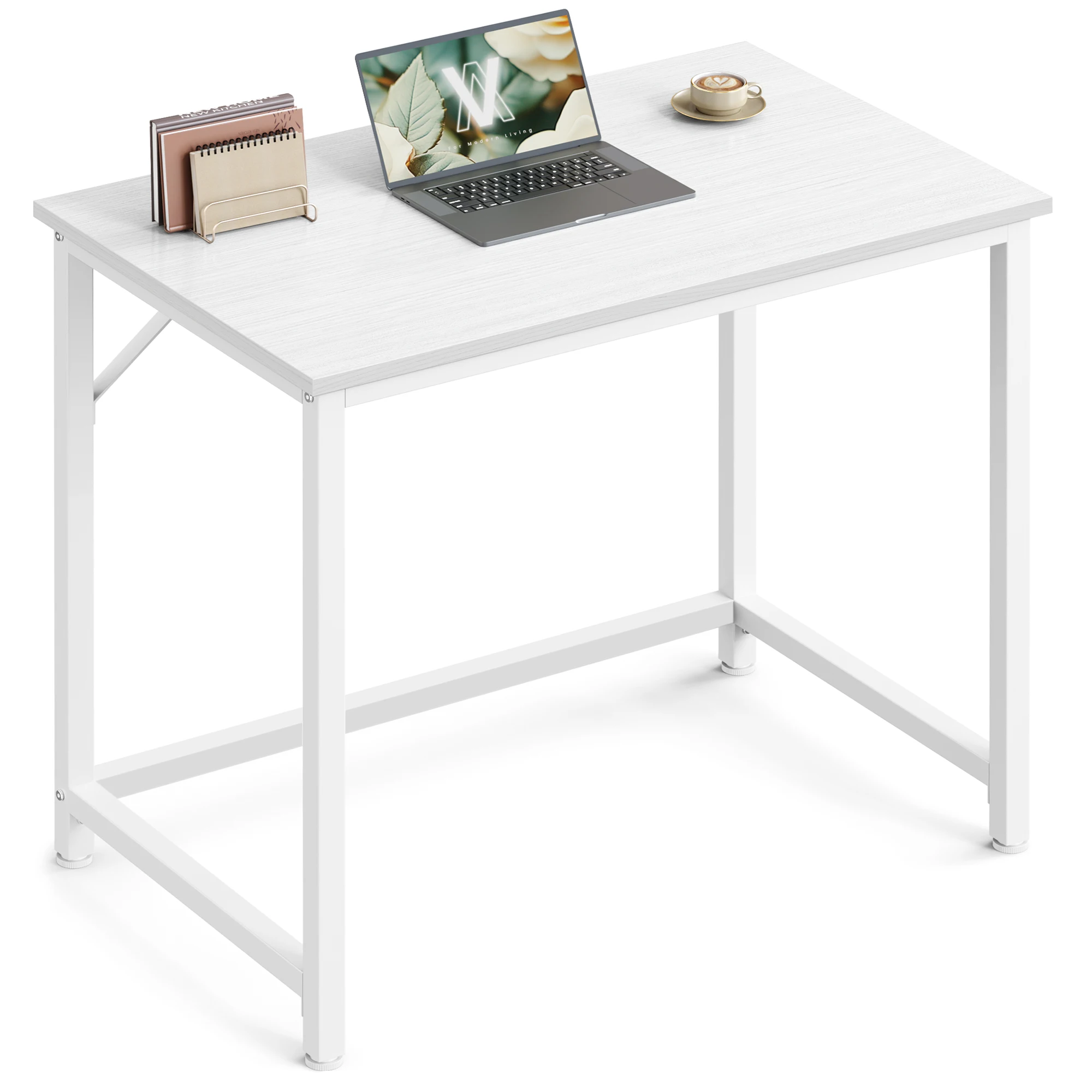VASAGLE Kleine computertafel Kantoortafel Studeerkamer Moderne stijl Metalen Ram-bureau