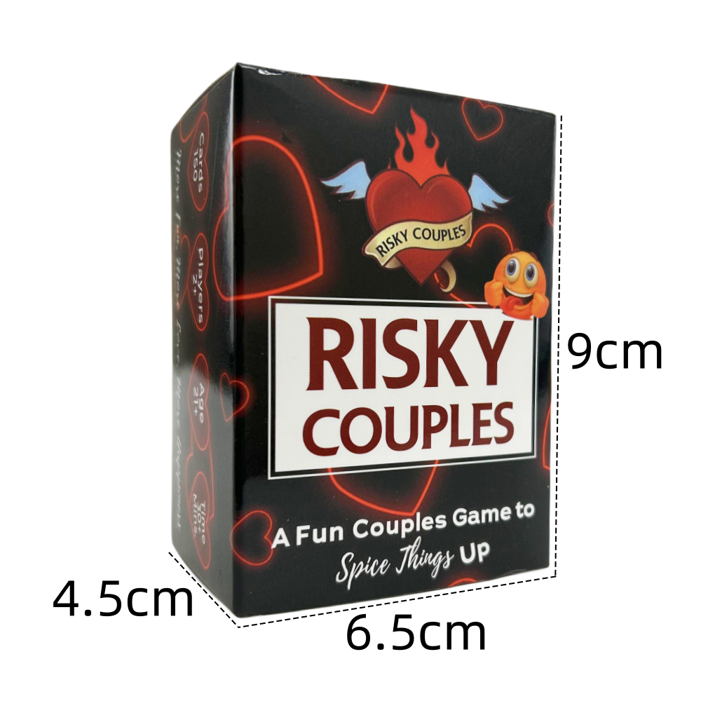 Risky Couples Super zabawna gra dla par na randkę 150 pytań dla partnera Romantyczna gra karciana