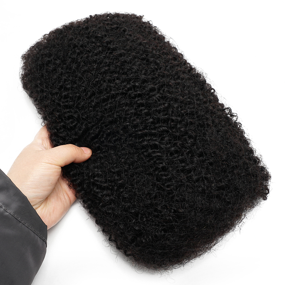 Bulk Echt haar Vlechten Natuurlijke kleur Remy Braziliaans haar Kinky Krullend Golf Echt haar afro kinky Bulk