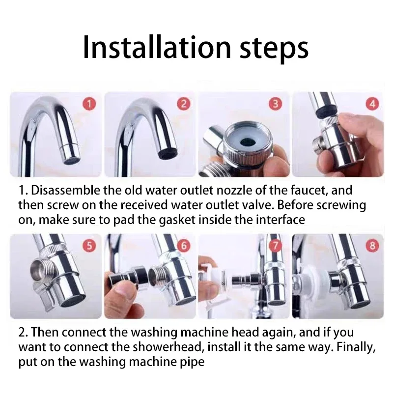 Adaptador de interruptor de grifo, válvula desviadora divisora de fregadero de cocina, conector de grifo de agua para inodoro, bidé, ducha, accesorios de baño