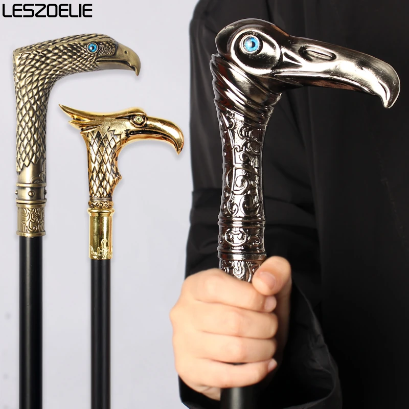 Metall Eagle-Head Gehstock Serie Mann Silber Bronze Gold Eagle Head Modische Stöcke Frau Dekorative Elegante Gehstock