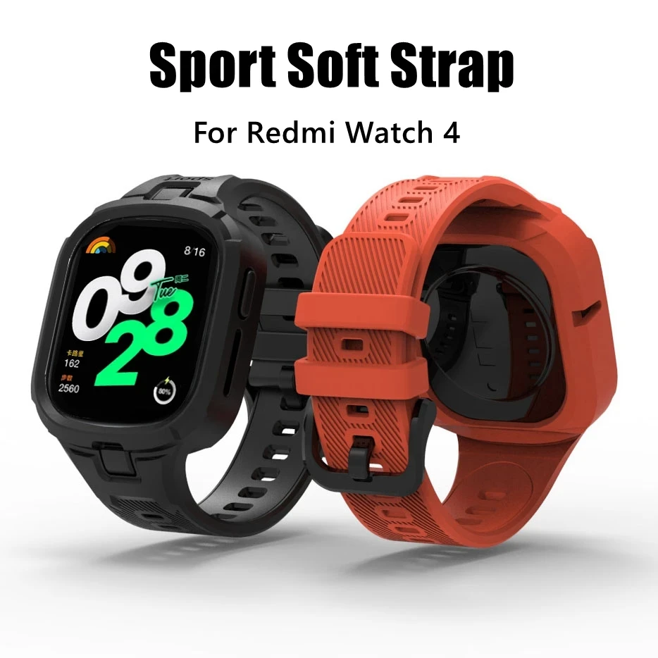 Xiaomi Redmi 4用の交換用シリコンウォッチバンド,スポーツアクセサリー,ソフトtpu,スマートウォッチアクセサリー