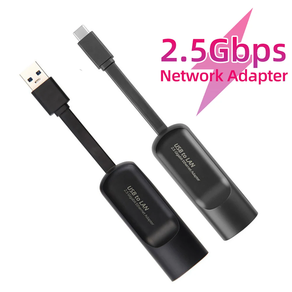 Проводной адаптер 2500 Мбит/с USB C Type-C Ethernet на RJ45 2,5G USB 3,0, конвертер сетевой карты Lan для Windows 7/8/10 MAC, ПК, ноутбука