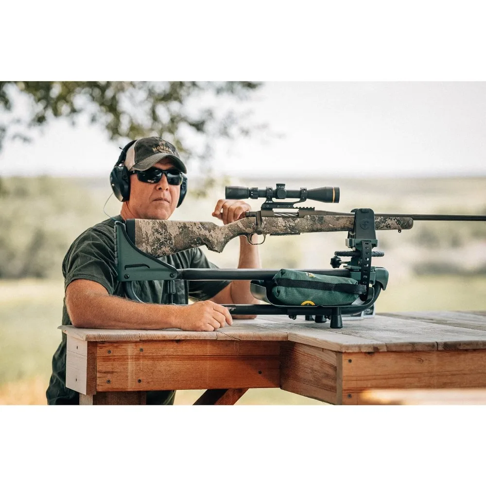 Caldwell Lead Sled DFT 2 Rifle Shooting Rest with Adjustable Ambidextrous Frame for Recoil Reduction, Sight in, and Stability