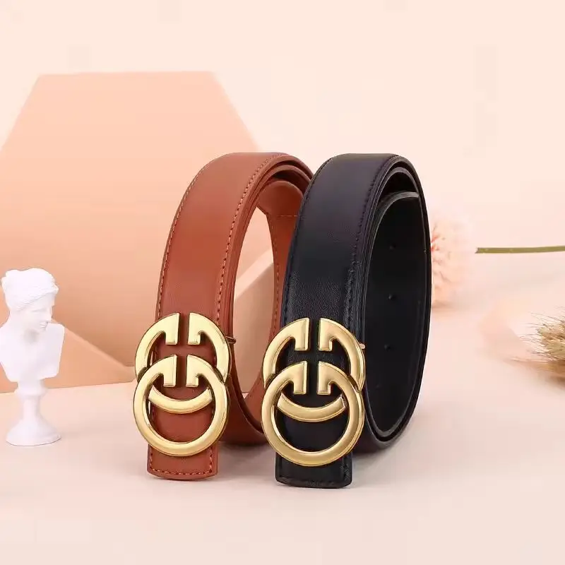 PU Leather Belt Women's Leather Boots Decorated Winter Jeans Fashion Model