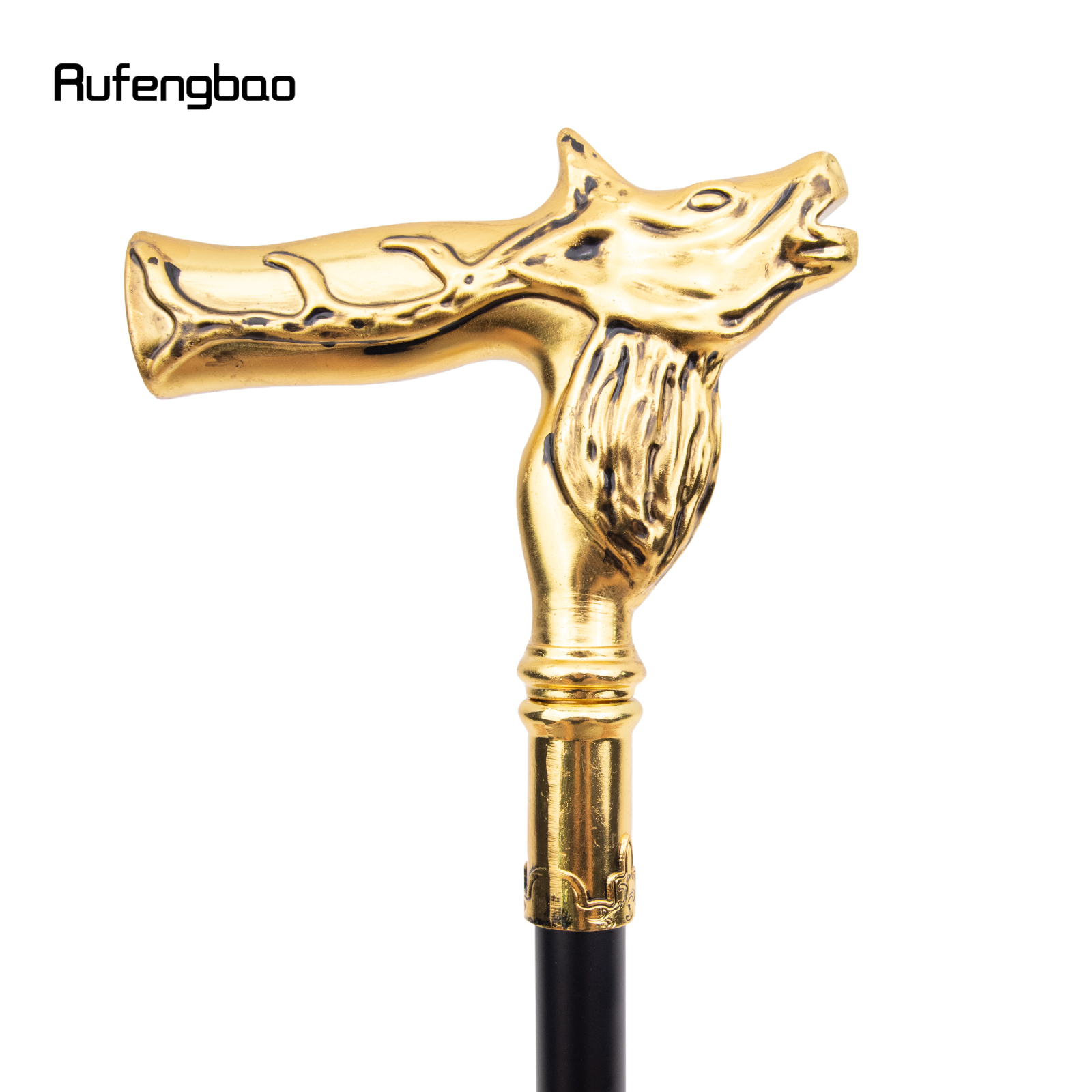 Vara de Veado Dourado com Prato Oculto, Prato de Cana, Cosplay Crosier, Moda Autodefesa, 92cm