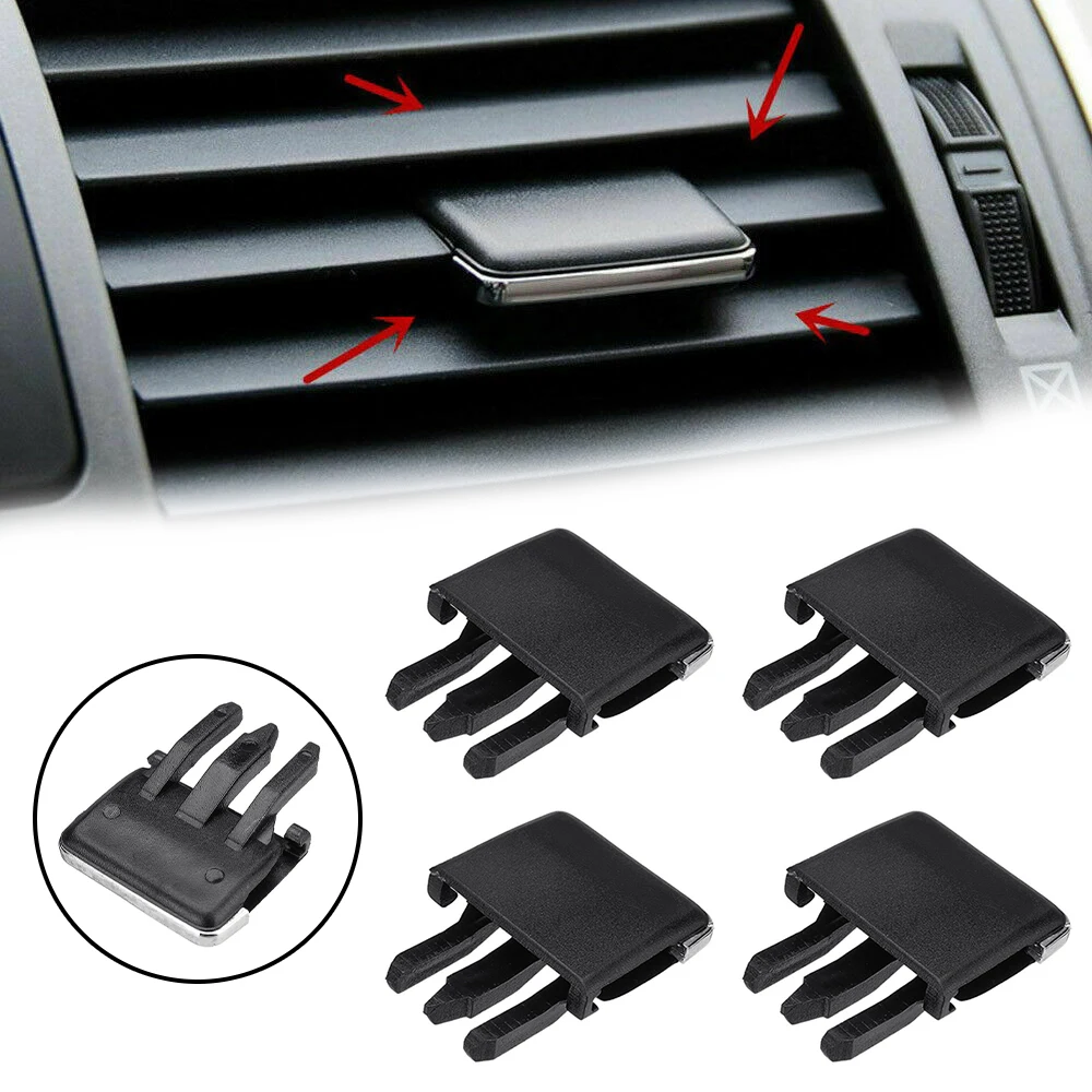 Clip de rejilla de ventilación de coche, accesorio de plástico para acondicionamiento de coche, hoja de Louvre, ajuste de corte, para Toyota, Corolla, 4 piezas