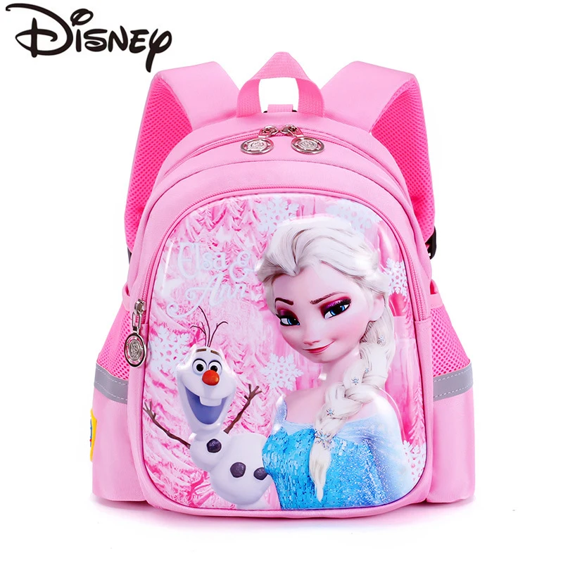 Disney Kindergarten School Bag Cartoon Elsa zaino Fashion Boy Girl Baby Kids zaino Frozen 2 Travel bagaglio Bag