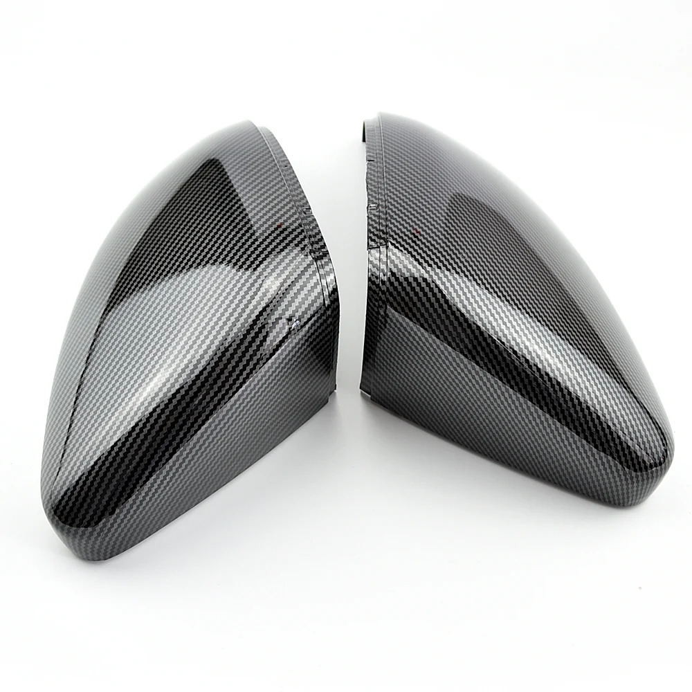 Rearview Mirror Cover Side Wing Rear View Mirror Case Covers Glossy Black For VW GOLF 7 MK7 MK7.5 GTI R GTE