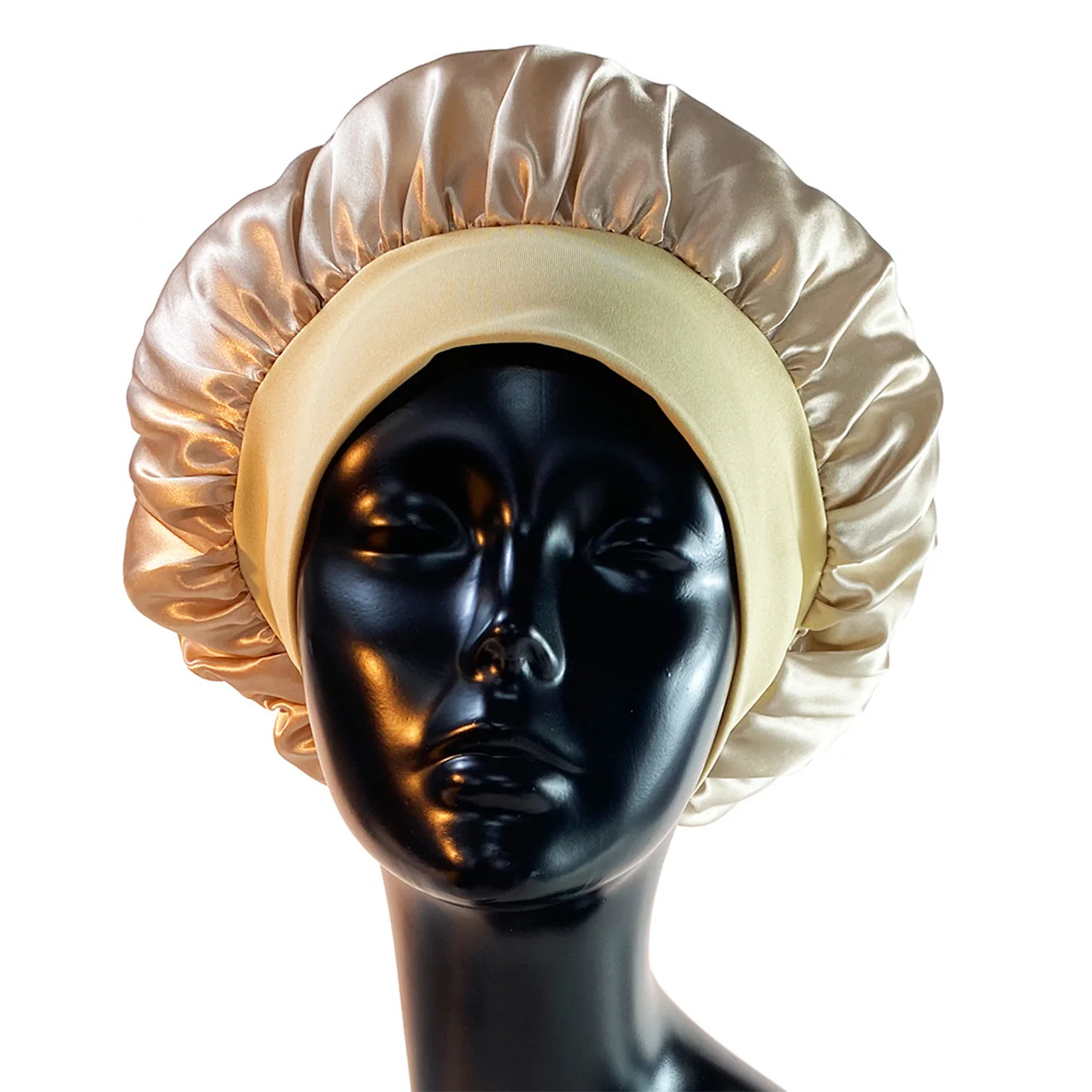 Cuffia da doccia Parrucchiere Cappello per la cura dei capelli Cuffia da doccia mensile ad alta elasticità Cuffia da notte in raso per allattamento femminile