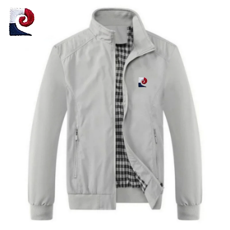 Nieuwe lente en herfst herenjas van hoge kwaliteit met opstaande kraag, modieus, casual, ademend honkbaljack top M-6XL