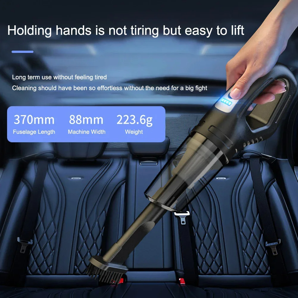 XIAOMI-Aspiradores Automotivos, Mini Portátil, Recarga USB, Sem fio, Limpador de pó, Doméstico, Limpeza Interior, 9800000Pa