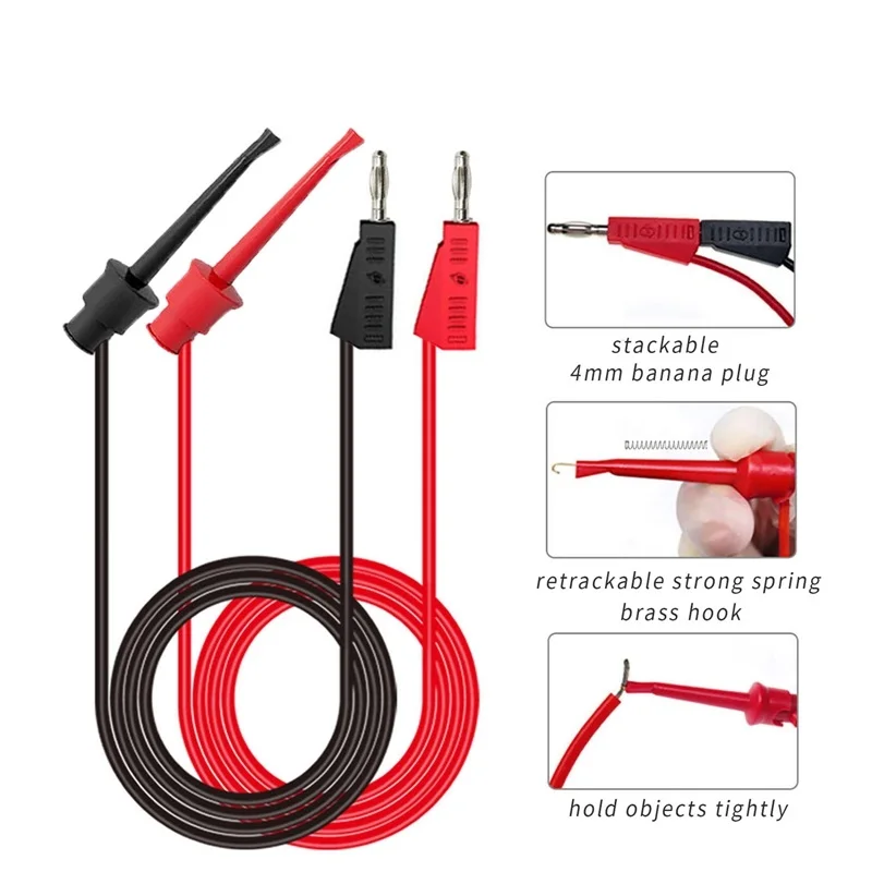 Medidor Multímetro Universal Accesorios Medidor Pluma Línea de Silicona Punta Especial Sonda Medidor Pluma Línea de Prueba 1 Set