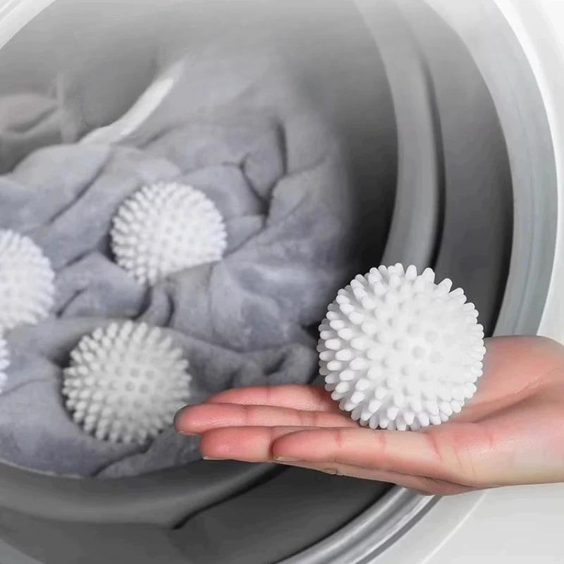 Boule à lessive en Silicone 6 pièces, boule à lessive à tambour Anti-saleté, fournitures de nettoyage essentielles pour le linge réutilisable