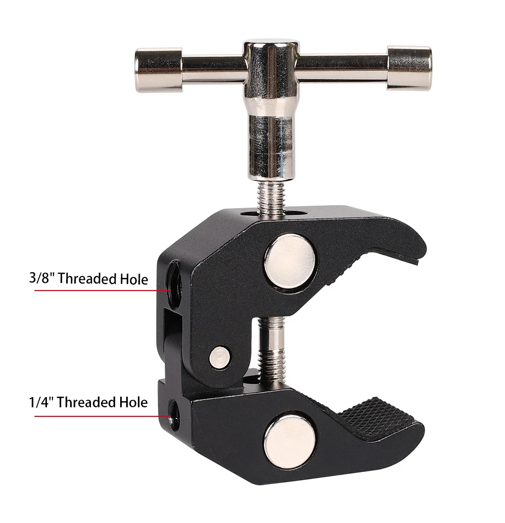 Multi Functional Crab Clamp Clip Anti Slip Adjustable Photography Equipment Accessories for Monitor LED Light Camera Bracket