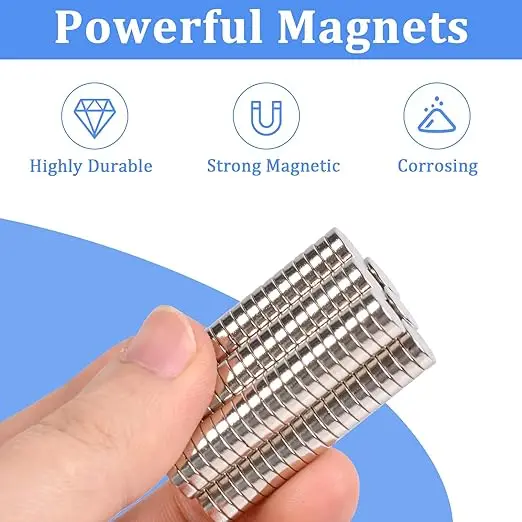 Super Strong Round Magnets Powerful Magnets for Fridge, DIY, Building, Scientific, Craft, and Office Magnets