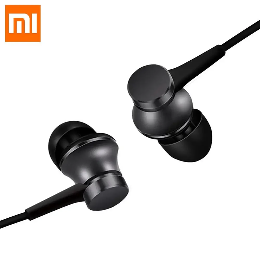 Original Xiaomi auriculares deportivos intrauditivos con micrófono para teléfono Xiaomi Samsung Huawei-Piston 3 auriculares bajos con cable 3,5 MM