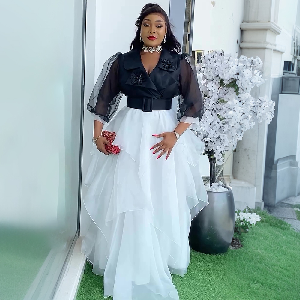 Plus Size Afrikaanse Feestjurken voor Vrouwen 2023 Nieuwe Mode Dashiki Ankara Bruiloft Avondjurk Elegante Turkije Moslim Maxi Jurk