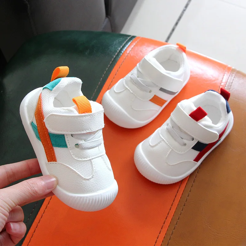 Bebê da criança sapatos quatro estações sapatos 0 a 3 anos de idade sapatos de bebê fundo macio antiderrapante meninas meninos malha respirável único sapatos