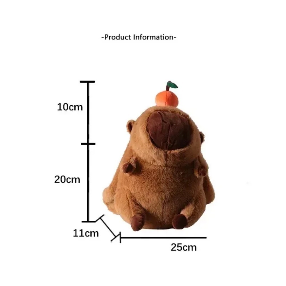 Mochila de felpa de capibara, bolso de piel de muñeca de peluche Kawaii a la moda, bolso de hombro para niños, Mini mochila, regalos para novia
