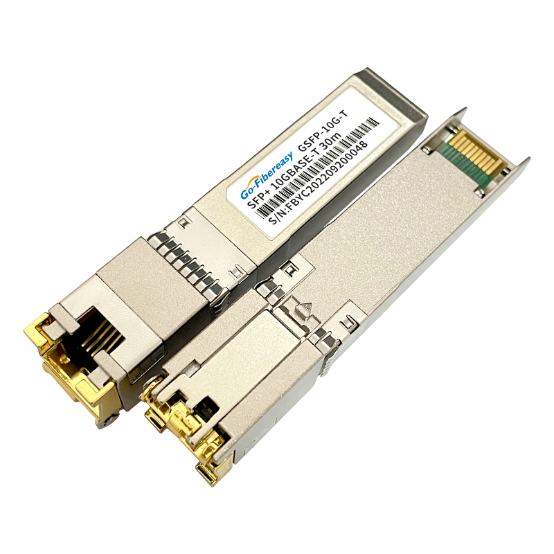Moduł nadawczo-odbiorczy 10Gb SFP na RJ45 SFP-10G-T 10GBase-TX RJ45 miedź 30m dla przełącznika światłowodowego Cisco/Mikrotik/Netgear/TP-Link