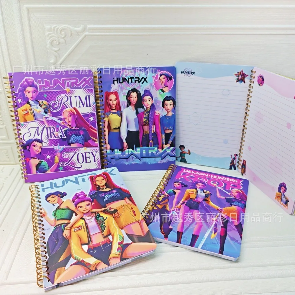 Kpop Demon Hunters Huntrix Saja Notebook Rumi Mira Zoey Anime Stationery Supplies Back To School Gifts 15*20.2cm